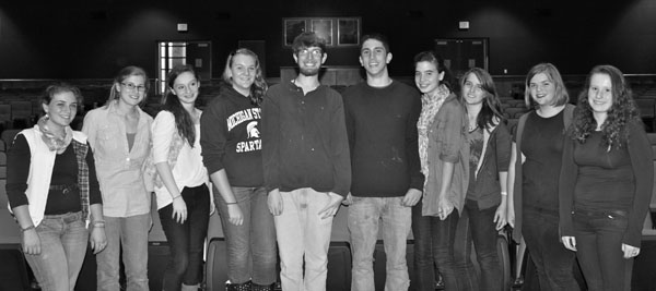 The cast and crew of "Is He Dead?"