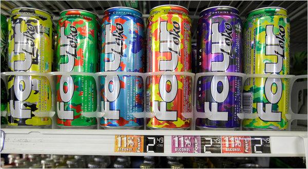 Four Lokos have 12% alcohol and up to 800 calories per can.