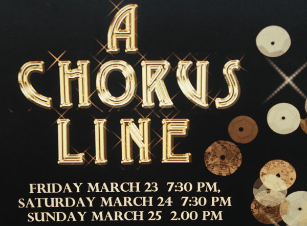 The poster for A Chorus Line