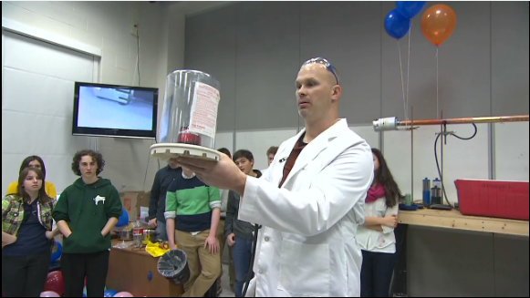 Mr. Grodski teaching chemistry to a class