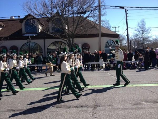 Pep+Band+Marches+in+St.+Pattys+Day+Parade