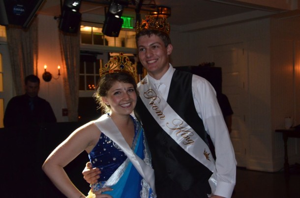 Prom King Tim Hoare and Prom Queen Kirsten Dagostino. 
