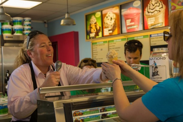Athletic Director Ms. Masterson at Ben + Jerry's