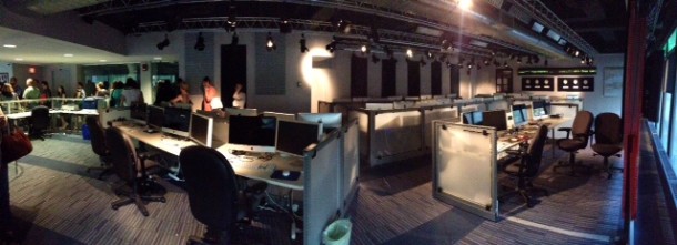 Stony Brook University's state of the art newsroom where I will be spending my week! 