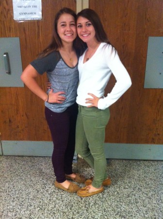 Sophomores Kelsey D'Aries and Ellie Cord