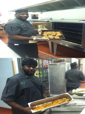 Top: Chef Robert Smalls Jr. Bottom: Assistant Chef