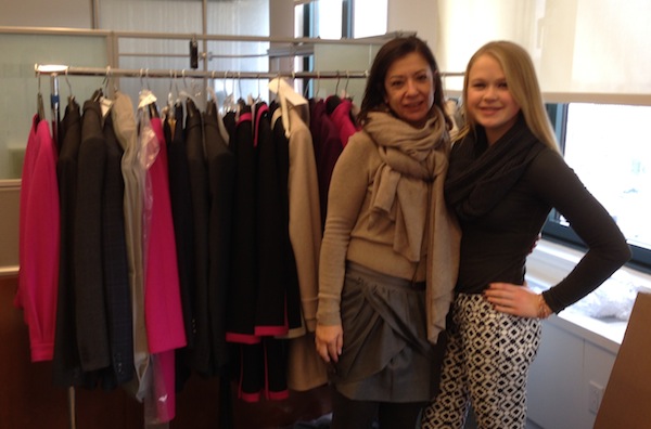 Junior Ella Collins shadowed Laura Fabrizio, vice president of production at J. Crew, at J. Crew headquarters in NYC.