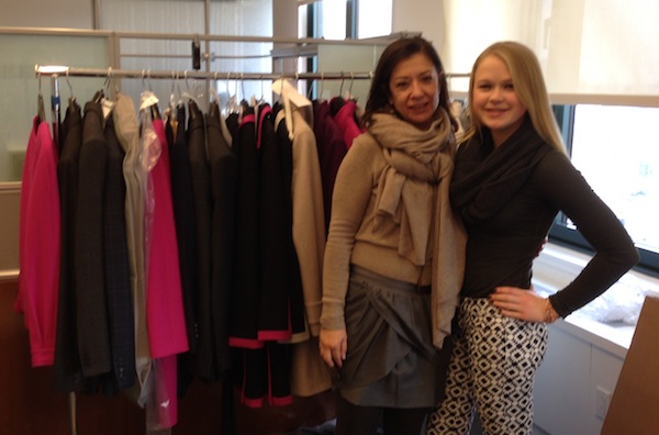 Junior Ella Collins shadowed Laura Fabrizio, vice president of production at J. Crew, at J. Crew headquarters in NYC.