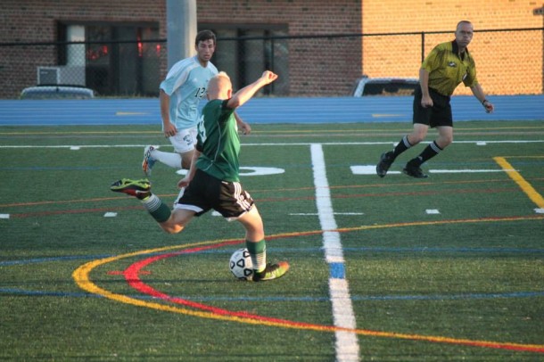 Sophomore Jay Brezinski Taking a Shot