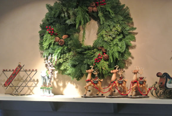 Diversity at its finest. This picture features the mantle in the Cohen household. In the picture the mantle piece is decorated for Christmas and Hanukah, or as it is now called, Christmukah. 