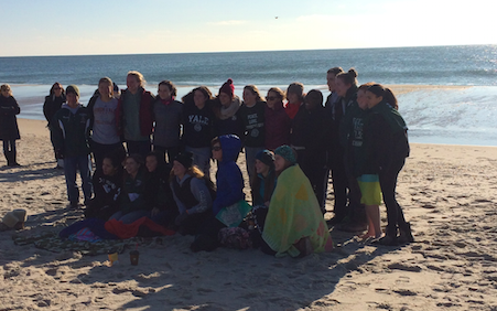 The Plungers right before they went in the ocean!