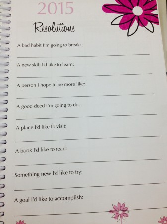 Out With The Old, and In With The New...Year's Resolutions!