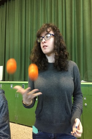 "I can juggle and some people know that, but not many people know that. I juggle a lot of different mediums. I juggle rings and cups. Cups are really cool and I juggle beanbags too, which are essentially juggling balls." - Sydney Sheren, freshman