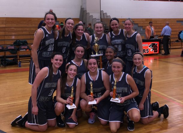 The Lady Hurricanes after winning a recent tournament.