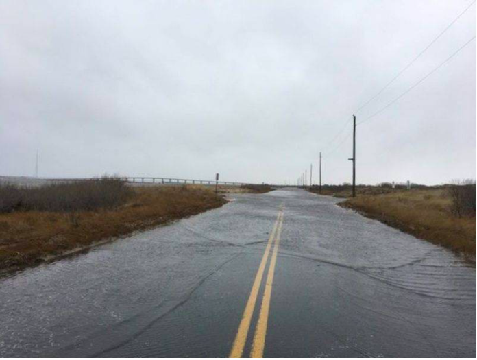 Dune Road in East Quogue on September 20.  Photo courtesy of The Patch
