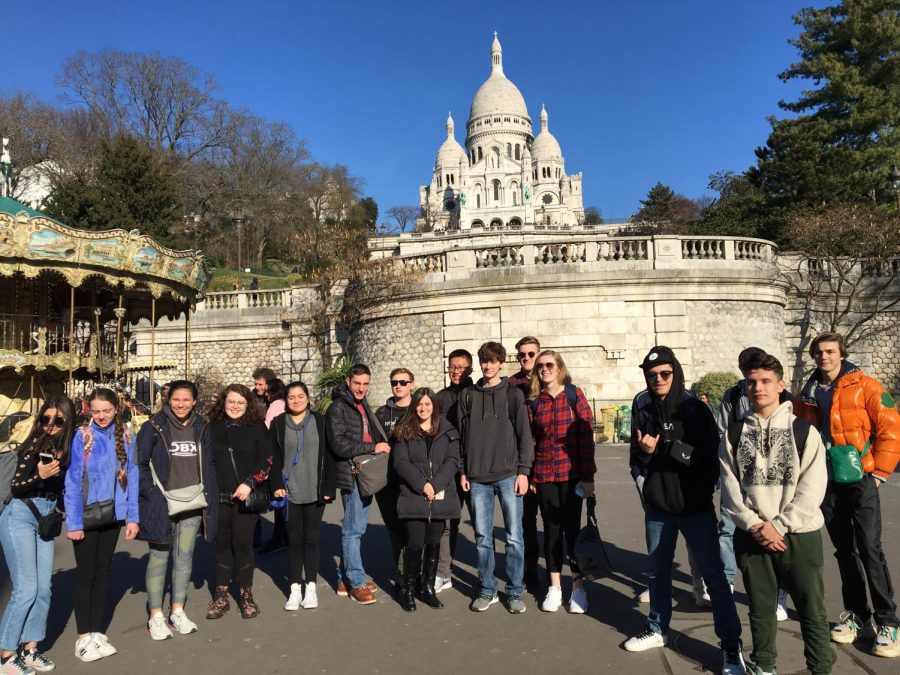 Students at Montmartre in Paris