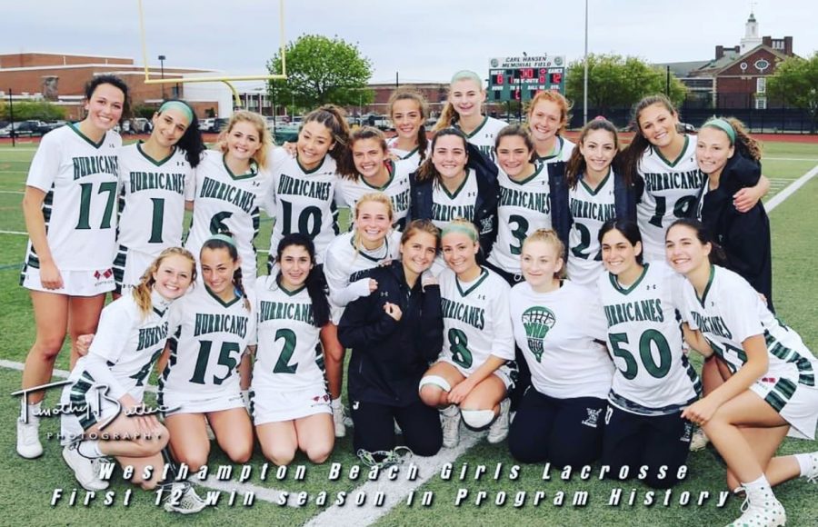 WHB+girls+lacrosse+team+after+their+victory+over+West+Babylon.++Timothy+Butler+photography