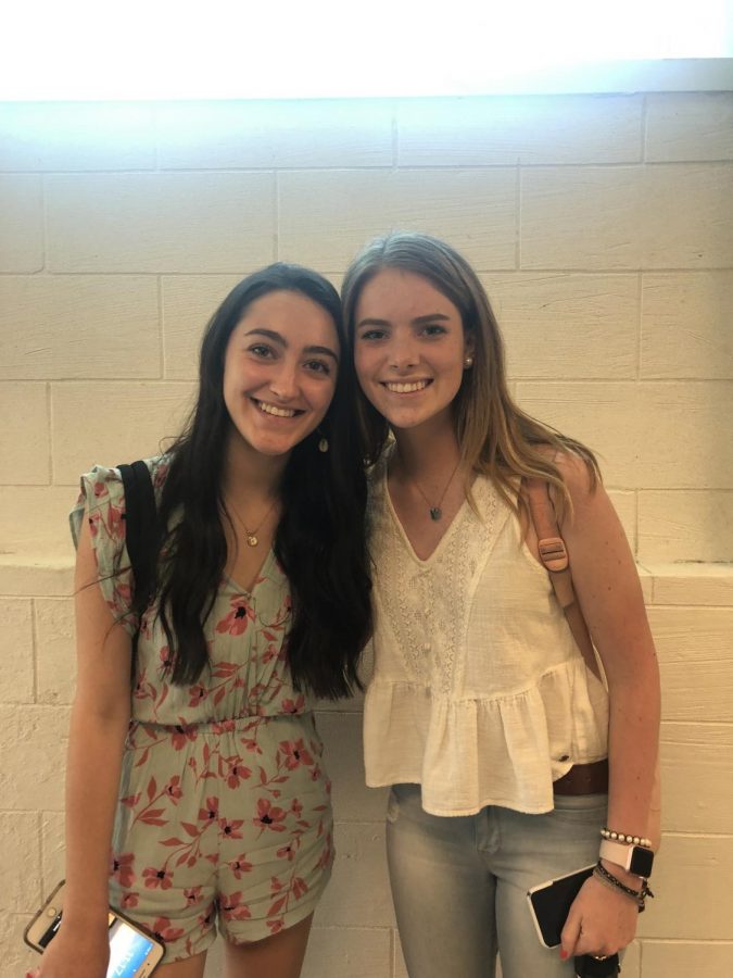 Executive Co-Presidents Molly Brennan and Sophie Waszkelewicz