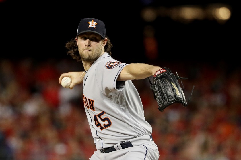 Right-handed pitcher Gerrit Cole