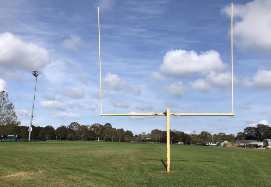 Empty football field