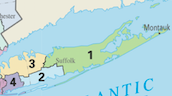 Map of Long Islands congressional districts