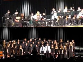 Top- Jazz Ensemble, bottom- Chamber Singers