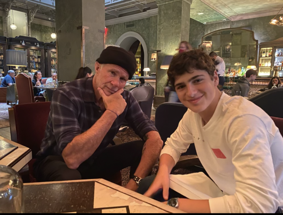 Chad Smith with Reporter, Loris van Vlodrop