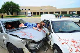 Image shows how bad a vehicle accident will be if people were drunk driving