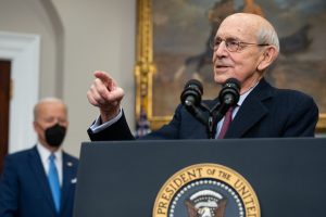 Stephen Breyer announcing his retirement at the White House 