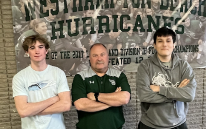 Kevin and Gavin with Coach Doroski