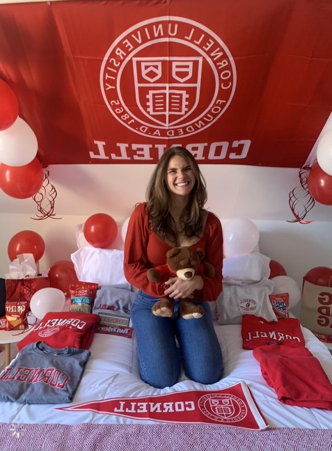 Senior Isabella Blanco in her Cornell decorated room!