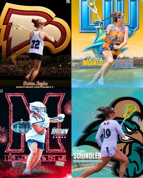 The commitment posts. Top L-Bottom R: Emma, Tierney, Mia, Reagan