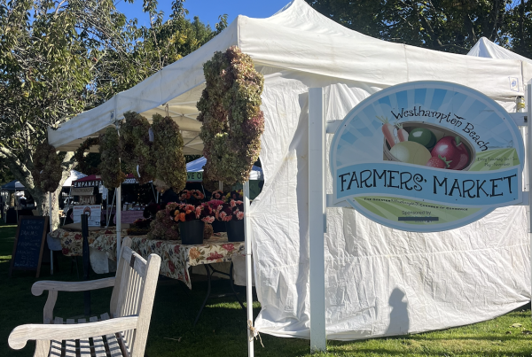 Saturday mornings at the Westhampton Beach Farmers Market.