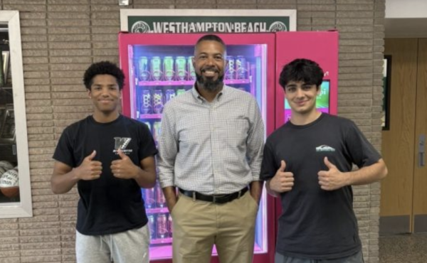 (Hungry) reporters Kyle and Patrick with Mr. Walcott